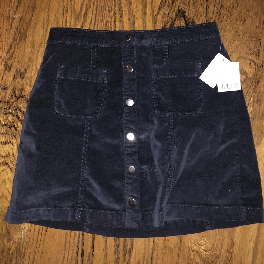 Urban Outfitters navy blue BDG corduroy skirt